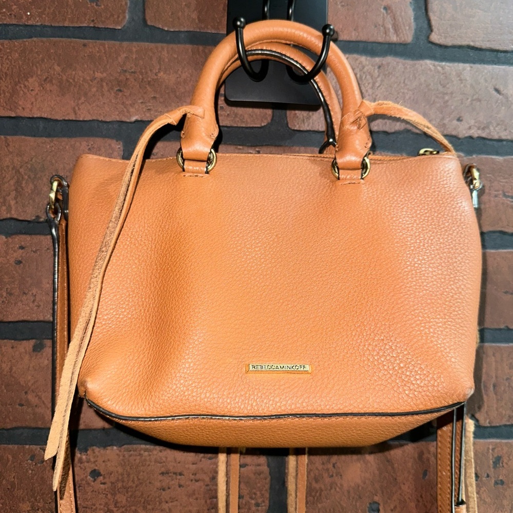 Rebecca Minkoff Micro Moro Soft Brown Leather Satchel/Crossbody - Picture 3 of 9